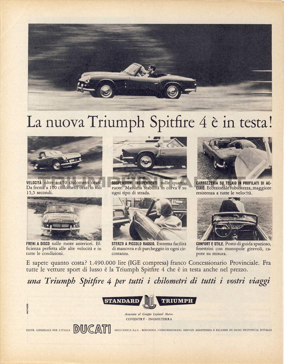 La nuova Spitfire 4 è in testa! (1964)