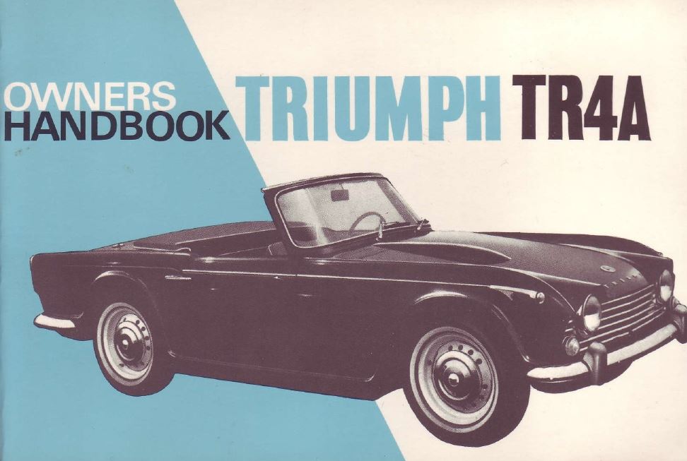 Triumph TR4A Owners Handbook