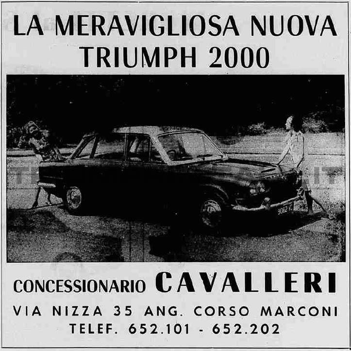 La meravigliosa nuova Triumph 2000