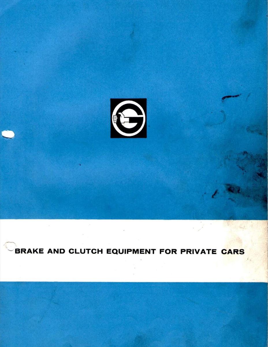 Girling brake and clutch equipment for private cars (1966)