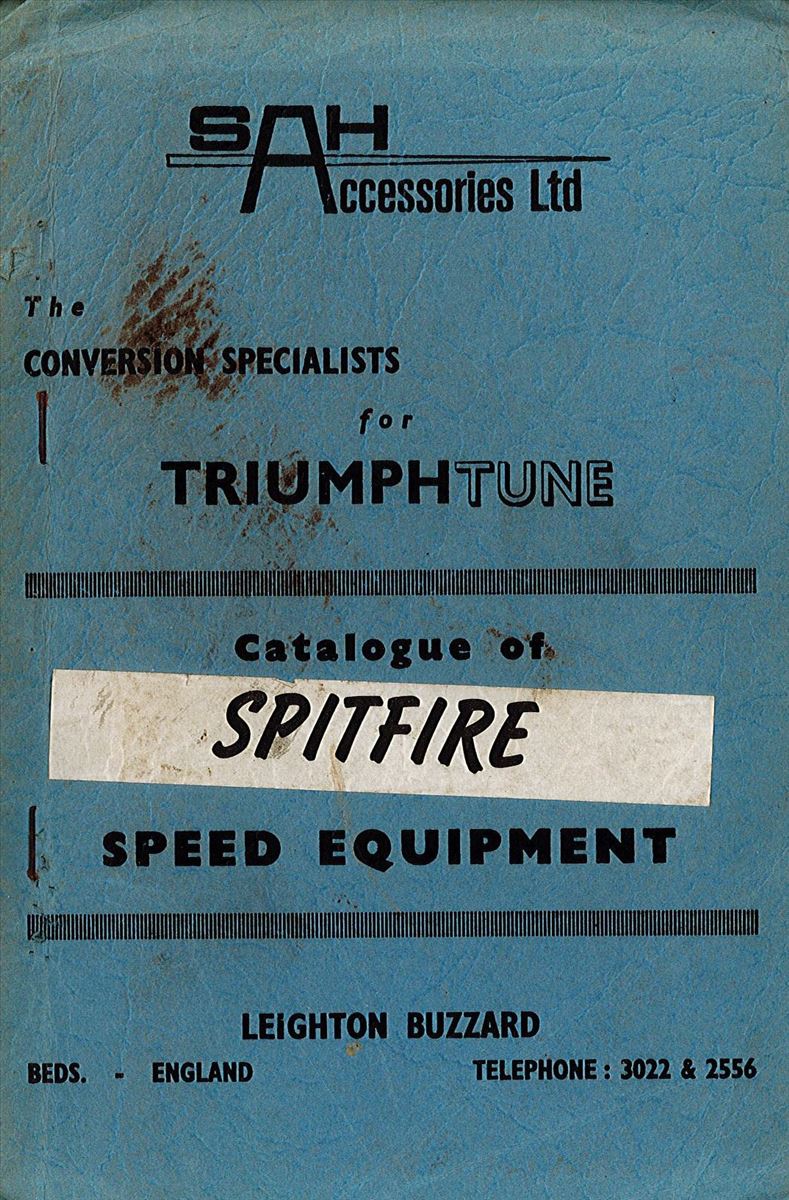 TriumphTune Catalogue of Spitfire Speed Equipment