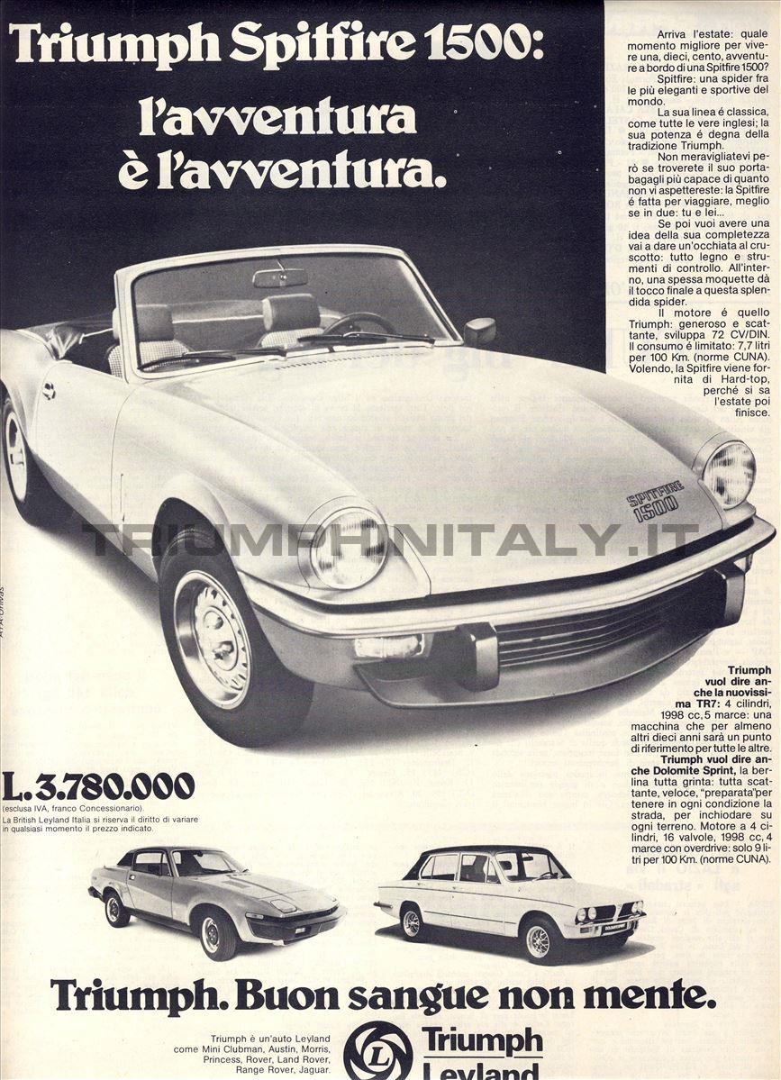 Triumph Spitfire 1500: l