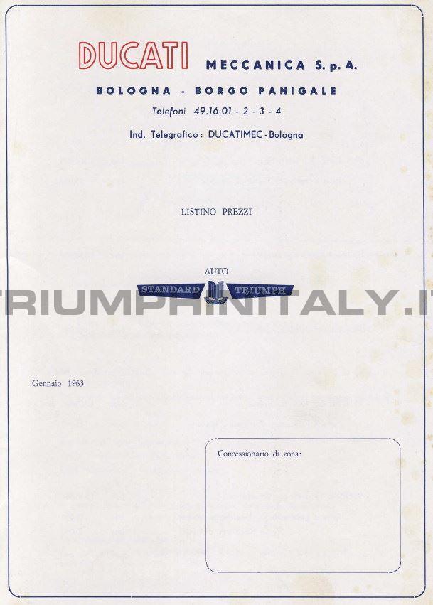 Listino prezzi Ducati Meccanica